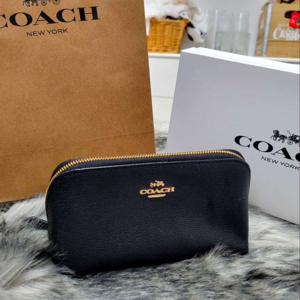 Coach Black Cosmetic Bag